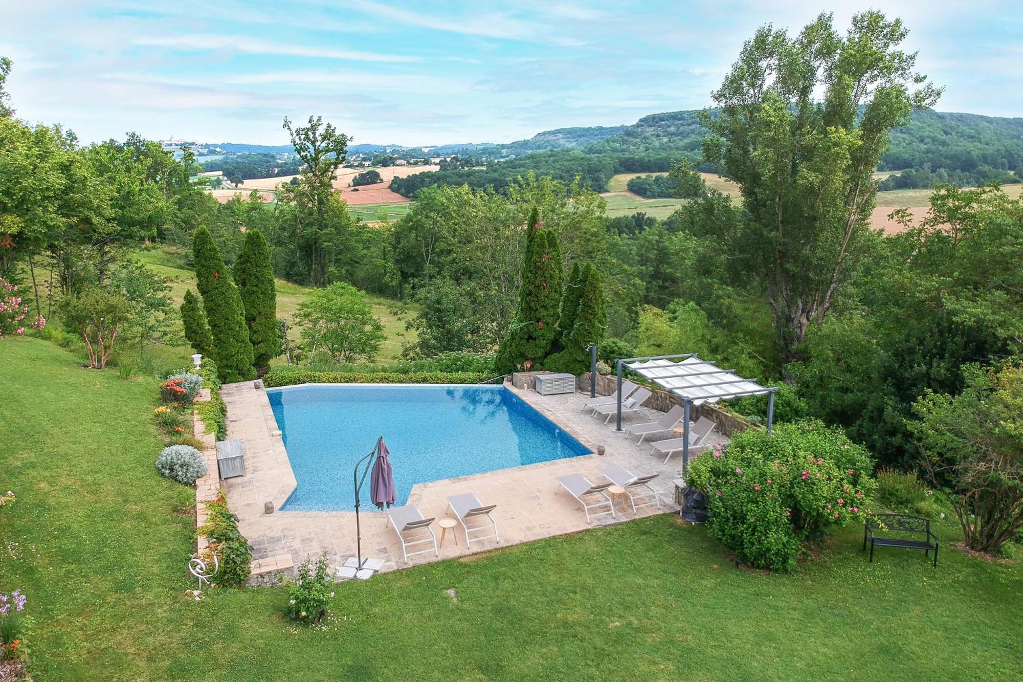 מלון Courbiac Manoir Le Moulinal47 - Vue Panoramique מראה חיצוני תמונה